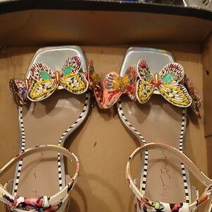 Betsy Johnson Butterfly Embellished Sandals